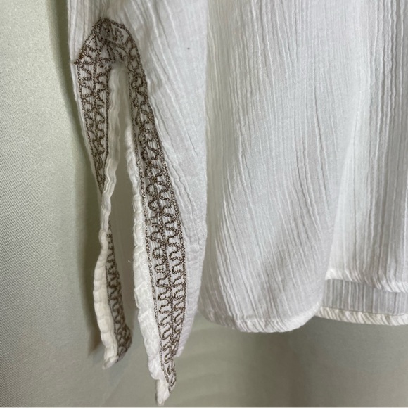 Old Navy Cotton Gauge Embroidered Tunic - Picture 7 of 10